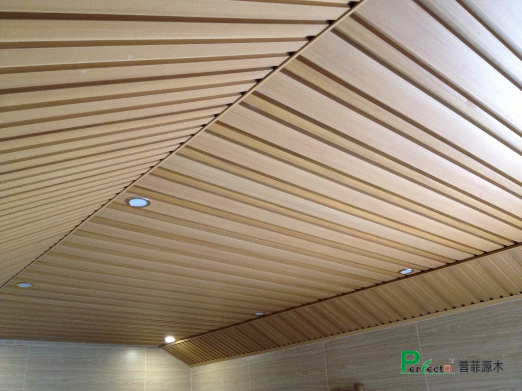 100*25天花 塑木天花 生态木天花 吊顶材料 生态木厂家 工厂直销