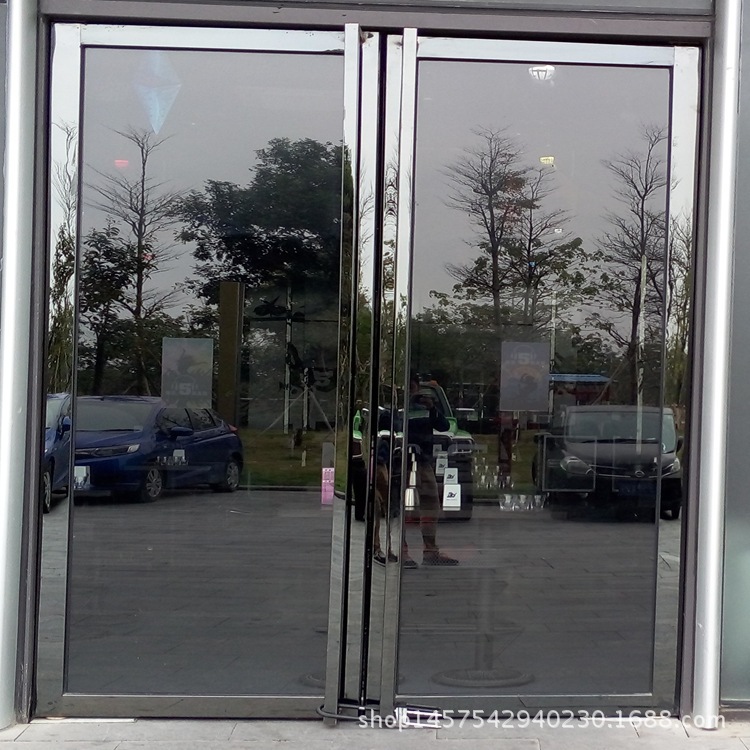 专业定做不锈钢钢化玻璃门 玻璃推拉门可上门安装 12mm玻璃加工