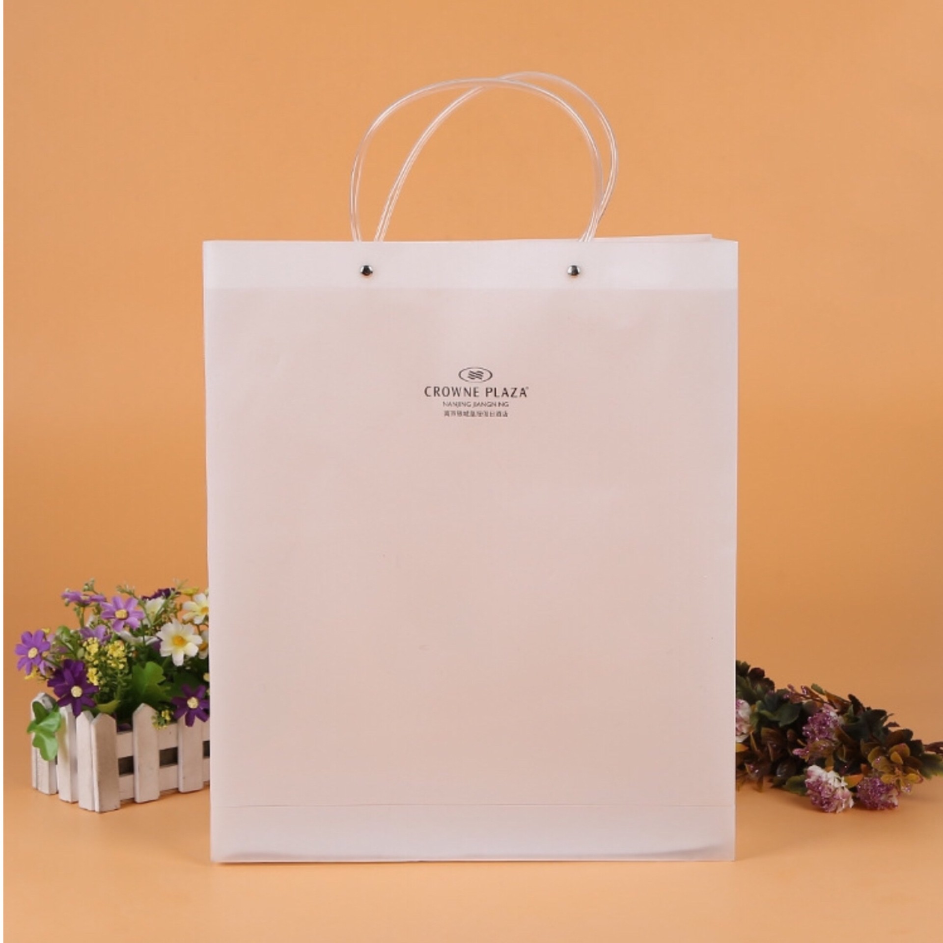 pp塑料透明礼品手提袋pvc塑料包装袋子pvc包装盒子定制.