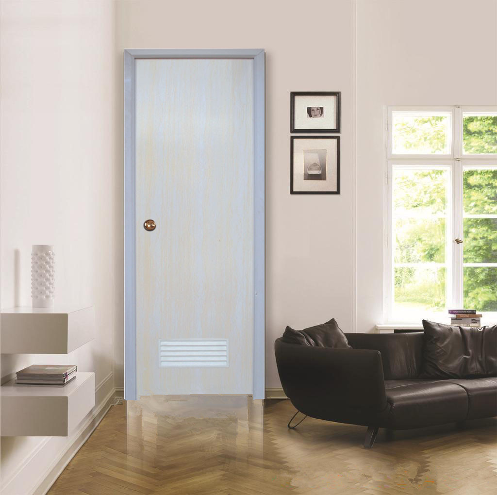 厂价供应塑料平板门塑料卫生间门pvc厕所门平开门