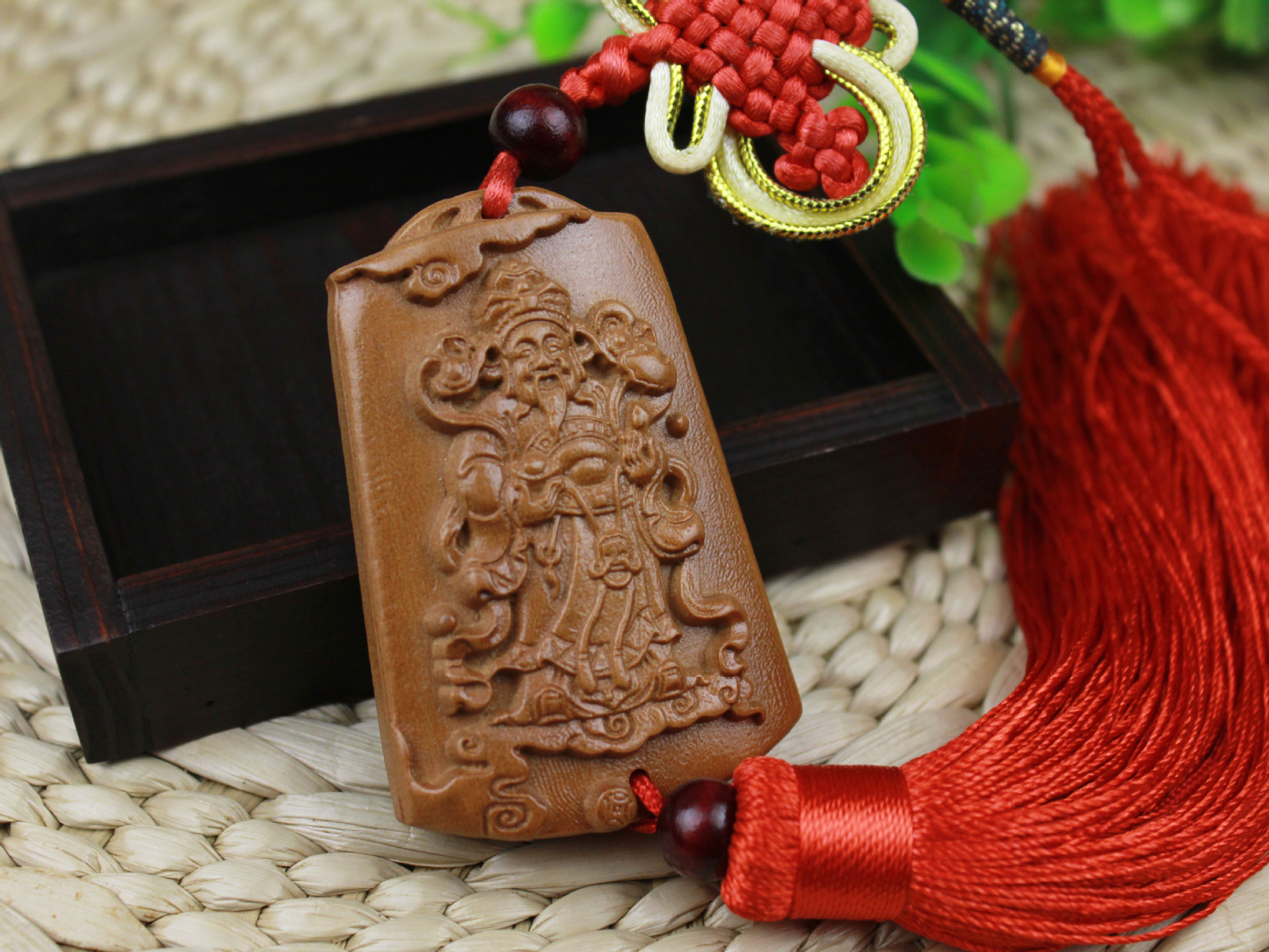 小额批发 精品雕刻 如意财神牌 汽车挂饰 保平安挂饰