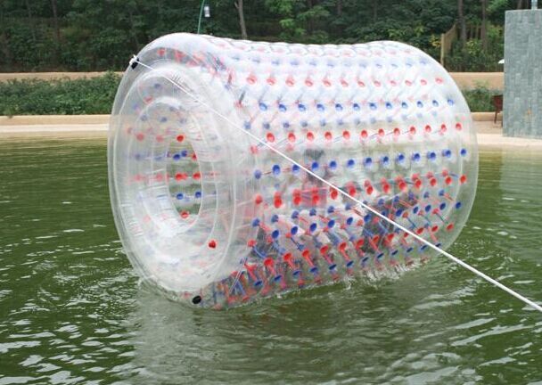 厂家直销 充气水上乐园 透明水上滚筒pvc材质组合充气水上乐园