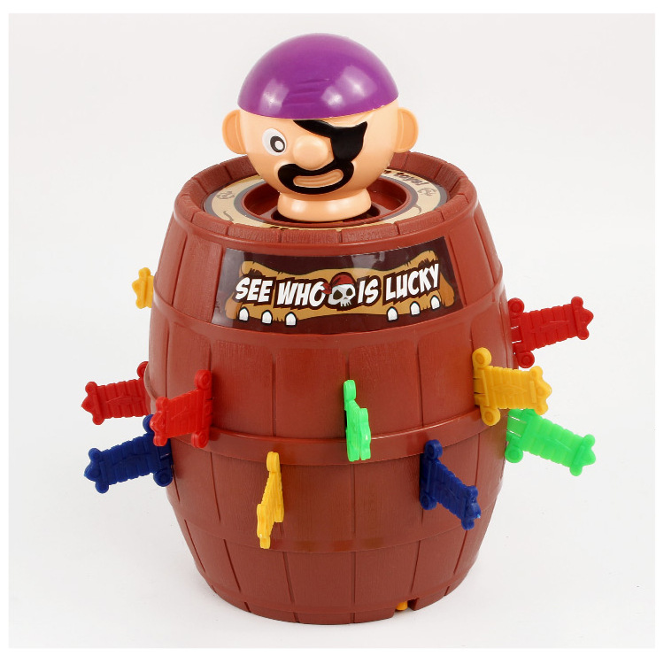 热销整蛊玩具桶叔叔 聚会海盗桶游戏中号海盗桶 创意互动搞笑玩具