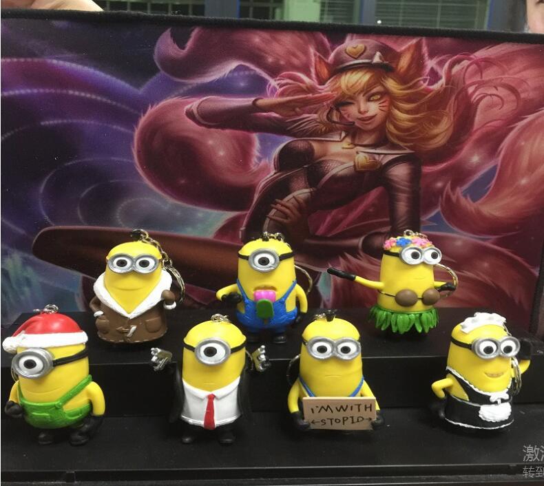 快乐堂 麦当劳神偷奶爸 7款小黄人手办 小黄人公仔摆件