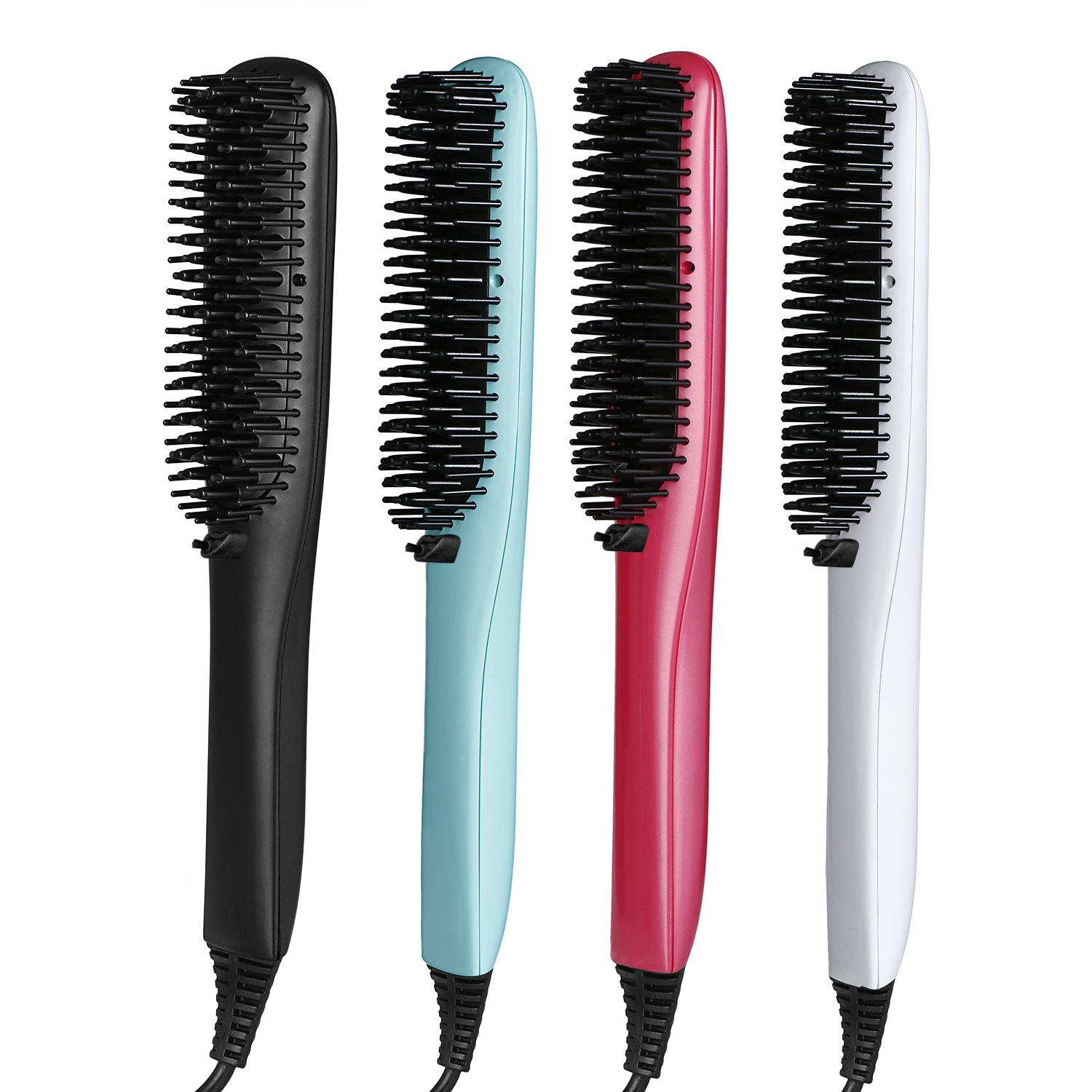 外贸直发梳 液晶直发神器 2合1负离子直发梳 深圳工厂现货批发