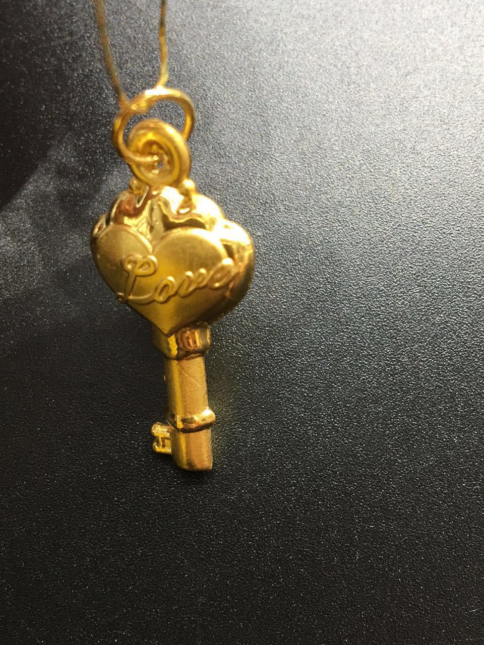 金钥匙吊坠 镶白色和田玉彩色玉髓项链富贵开财纳福创意礼品批发