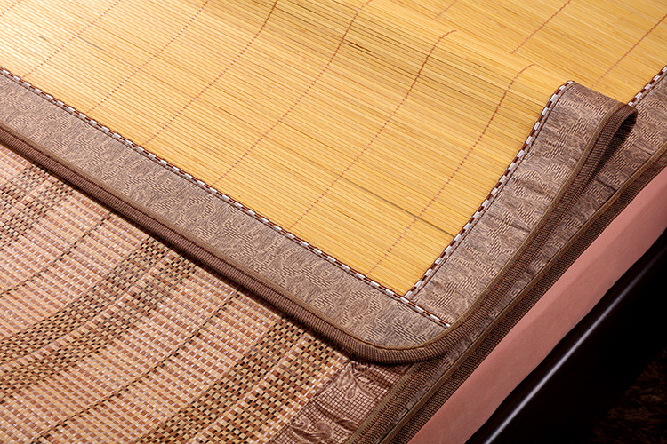 夏季凉席竹席双人床折叠席批发竹丝席双面碳化清凉席子厂家直销