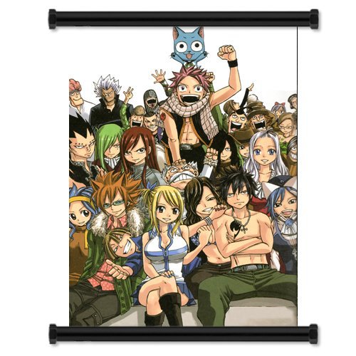妖精的尾巴动漫挂画 卷轴布画壁画 明星动漫周边批发fairy tail