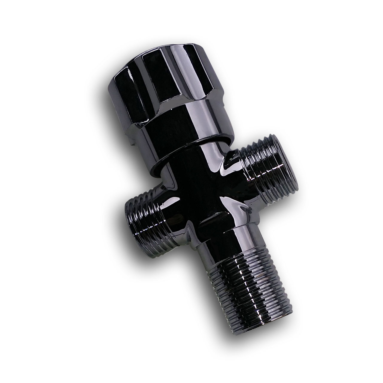 全铜四通三角阀 厨房马桶进水阀三角阀 一进两出