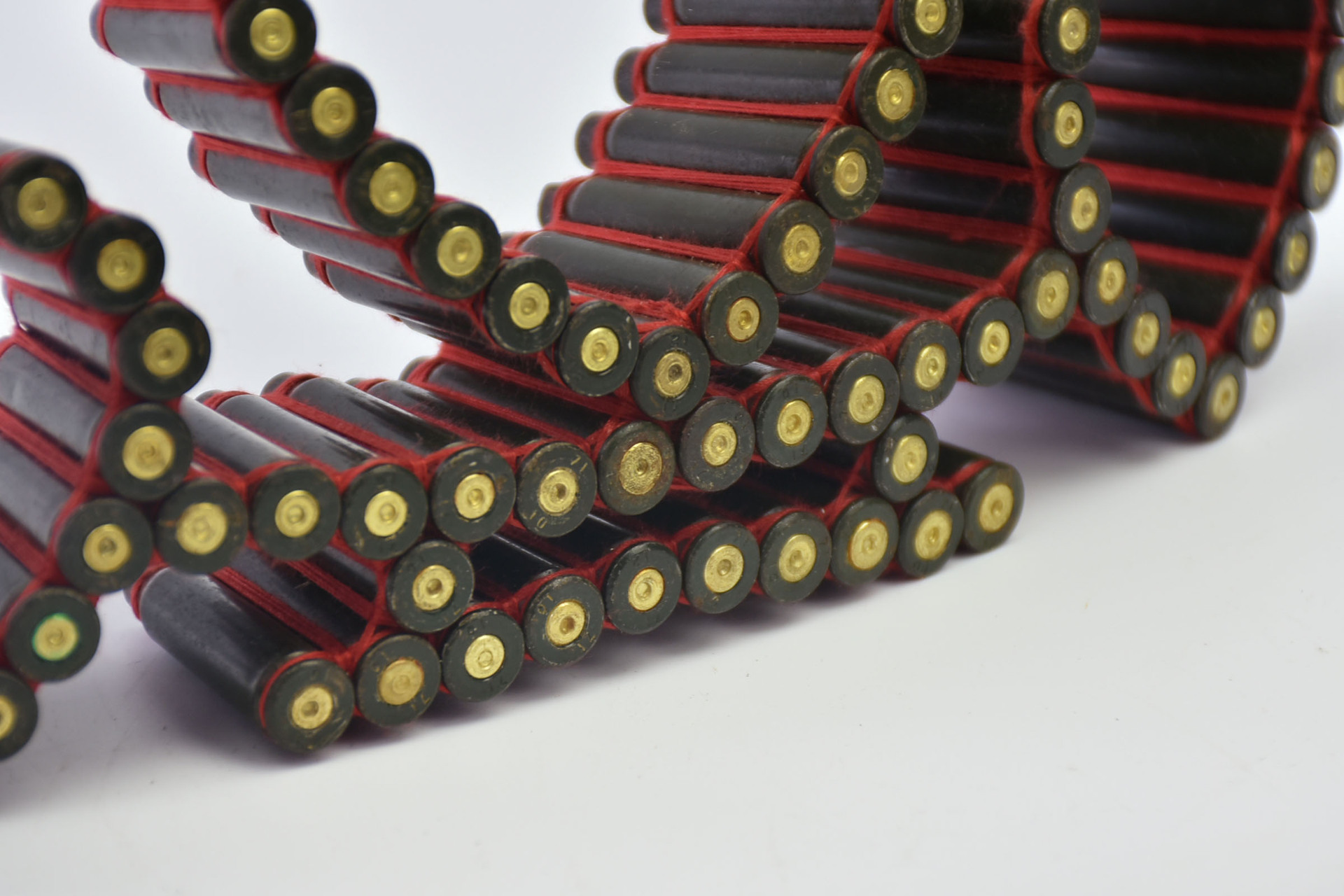 空子弹壳工艺品 弹壳编织工艺品 精致摆件 情人节礼物共筑爱心