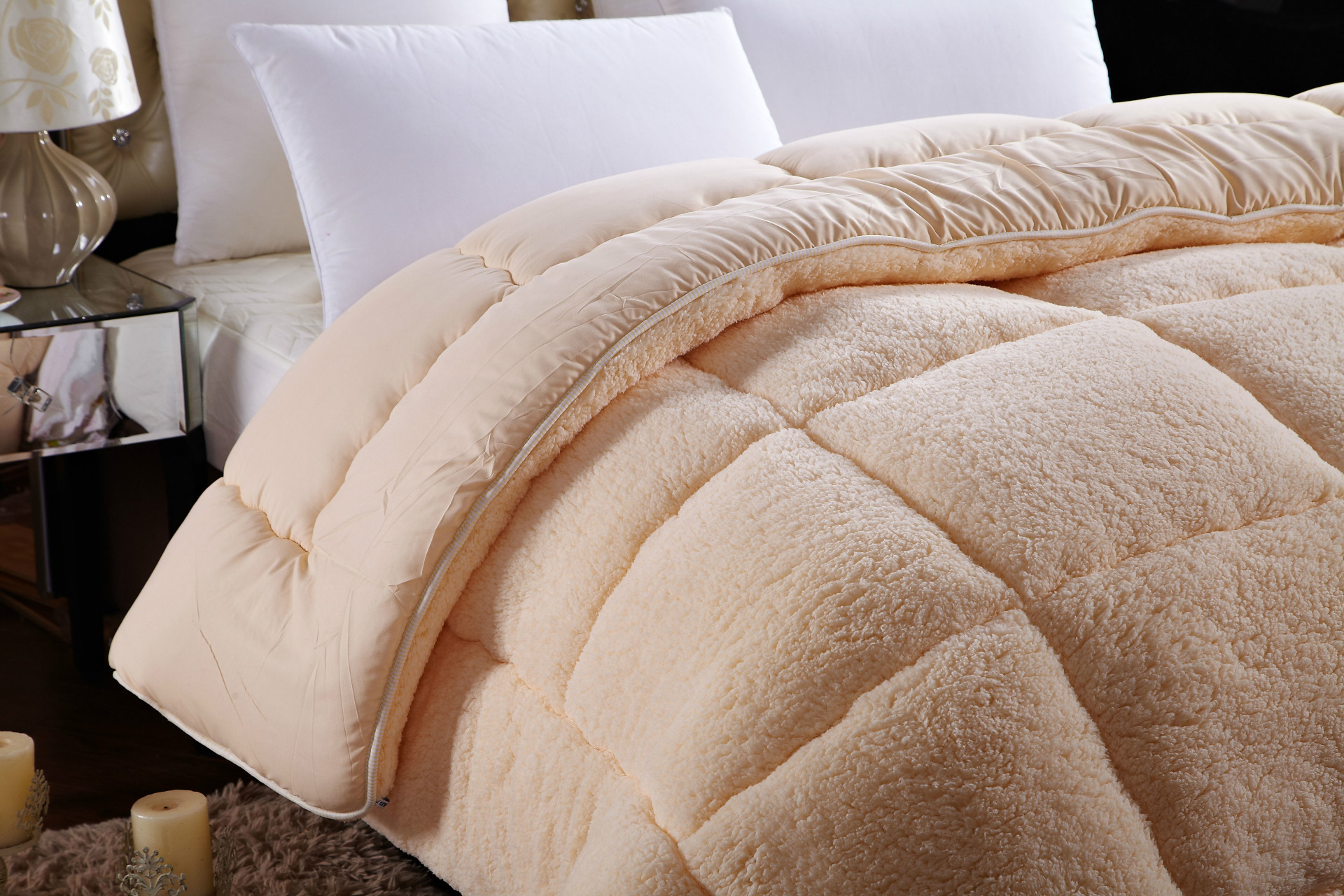 礼品采购 保暖羊羔绒冬被 加厚舒棉绒被芯批发 优质被子厂家.