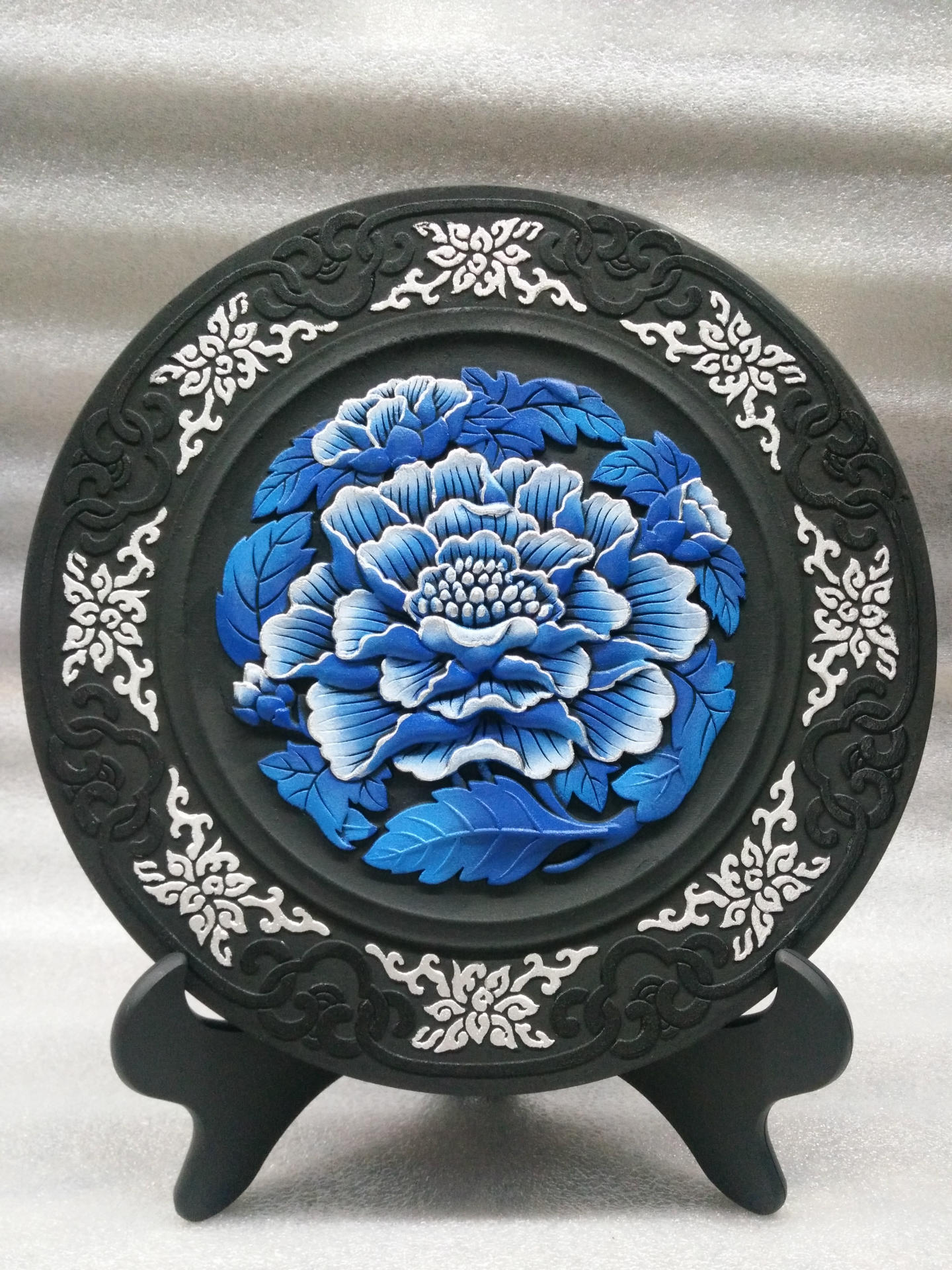 厂家直销活性炭雕芙蓉花定制商务礼品碳雕工艺礼品