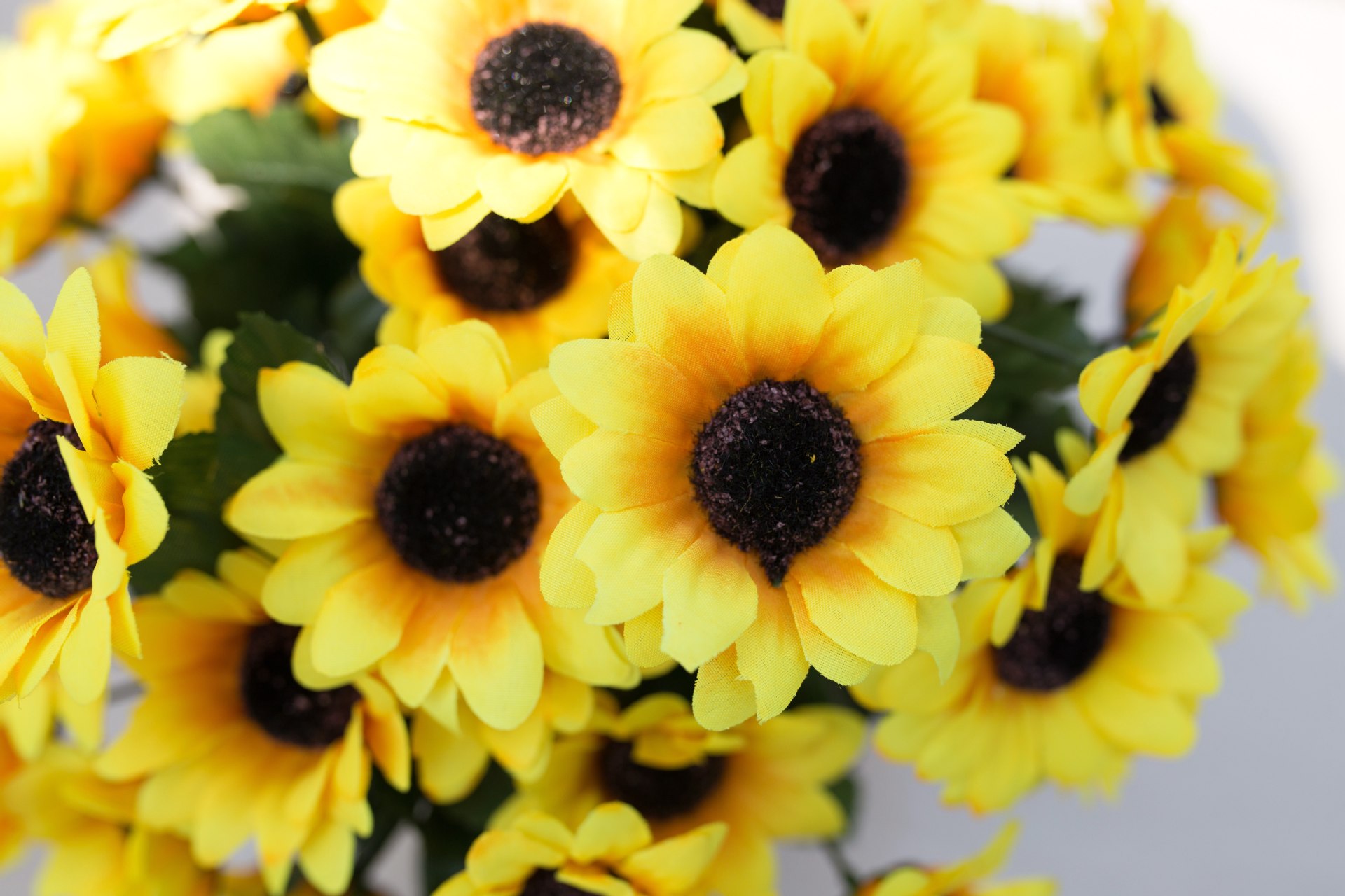 厂家仿真花假花绢花7头太阳菊家居饰品婚庆