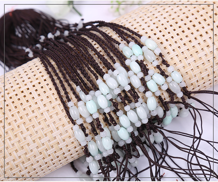 源源玉线厂家批发手工编织四玉珠项链绳 diy饰品配件玉挂件绳