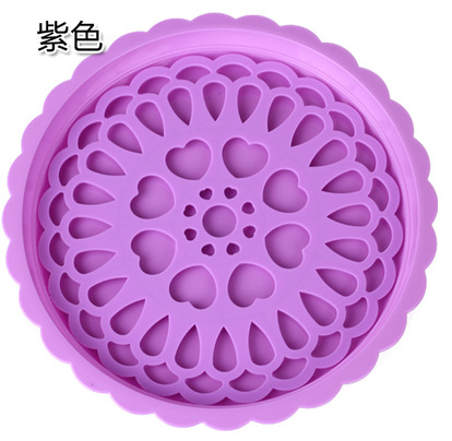 New Plastic Multi-Purpose Plate Kettle Mat Double Deck Draining Plate Heart-Shaped Coaster Heat Proof Mat Fruit and Vegetable Plate Flower Pot Pad