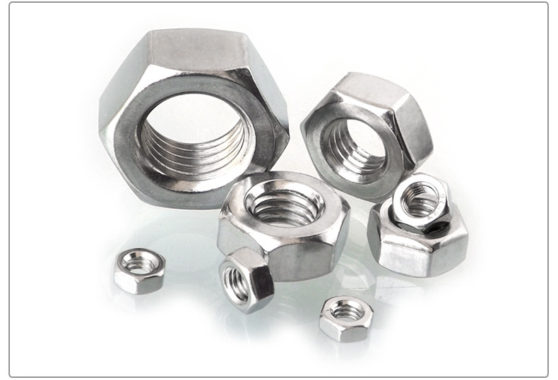 304不锈钢左牙反牙螺母左旋反扣丝螺丝帽m4m5m6m8m10m12m14m16m20