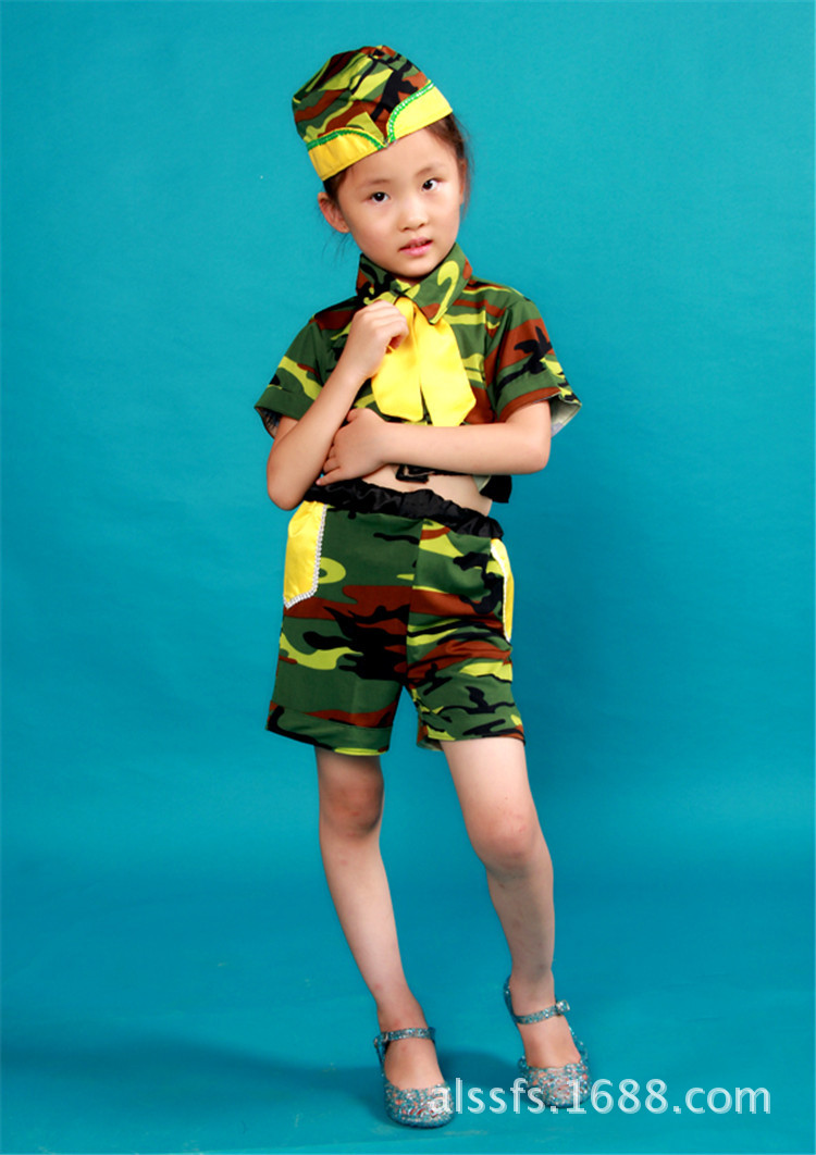 新款兵娃娃舞蹈演出服幼儿园毕业表演服国庆庆典六一少儿舞台套装