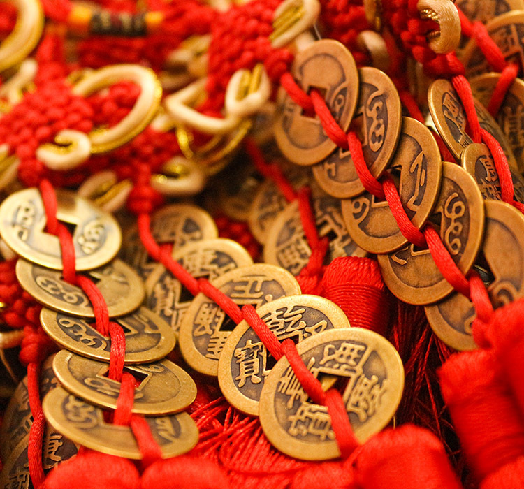 清代纯铜五帝钱挂件三帝六帝钱大铜钱挂饰吉祥招财辟邪化煞