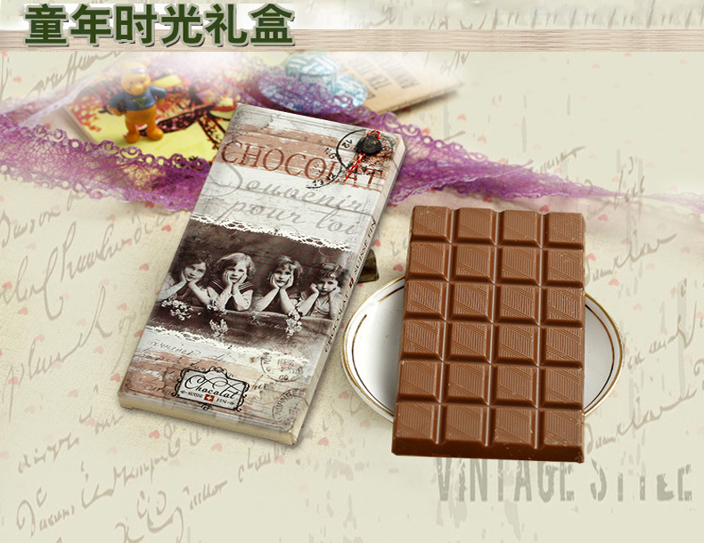 瑞士进口 艾达的世界手工排块牛奶巧克力生