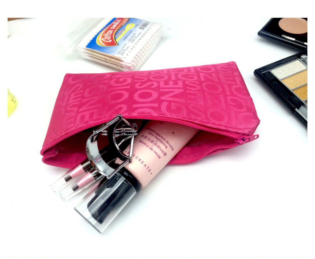 订做化妆品包装袋 pu皮纯色休闲化妆袋 手拿化妆包 洗漱包批发