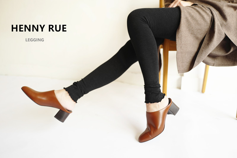 新开发棉质木耳边创意十一分九分踩脚打底裤 1651