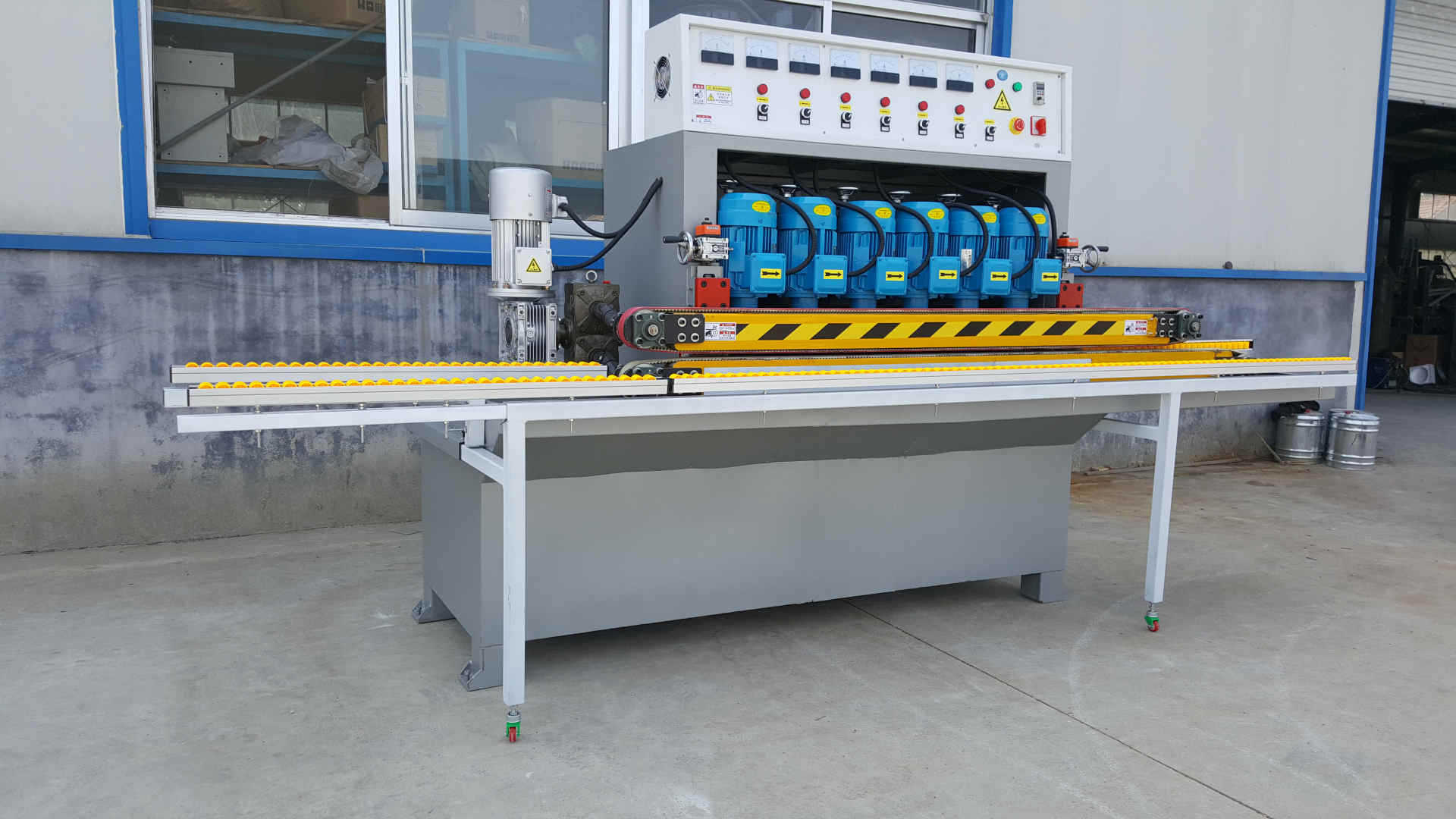 小型圆边磨边机 8002-6六磨头圆边机 生产加工橱柜瓷砖人造大理石