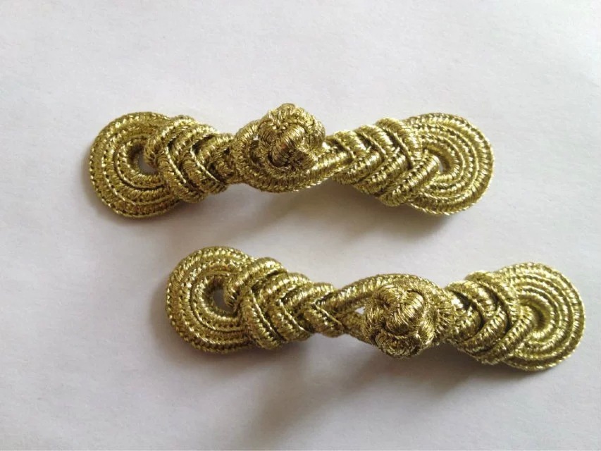 金葱手工盘扣 传统手工盘扣