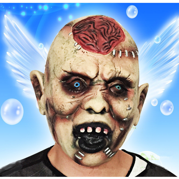 万圣节恐怖爆脑鬼面具 恶搞整人道具 hallowmas cosplay mask