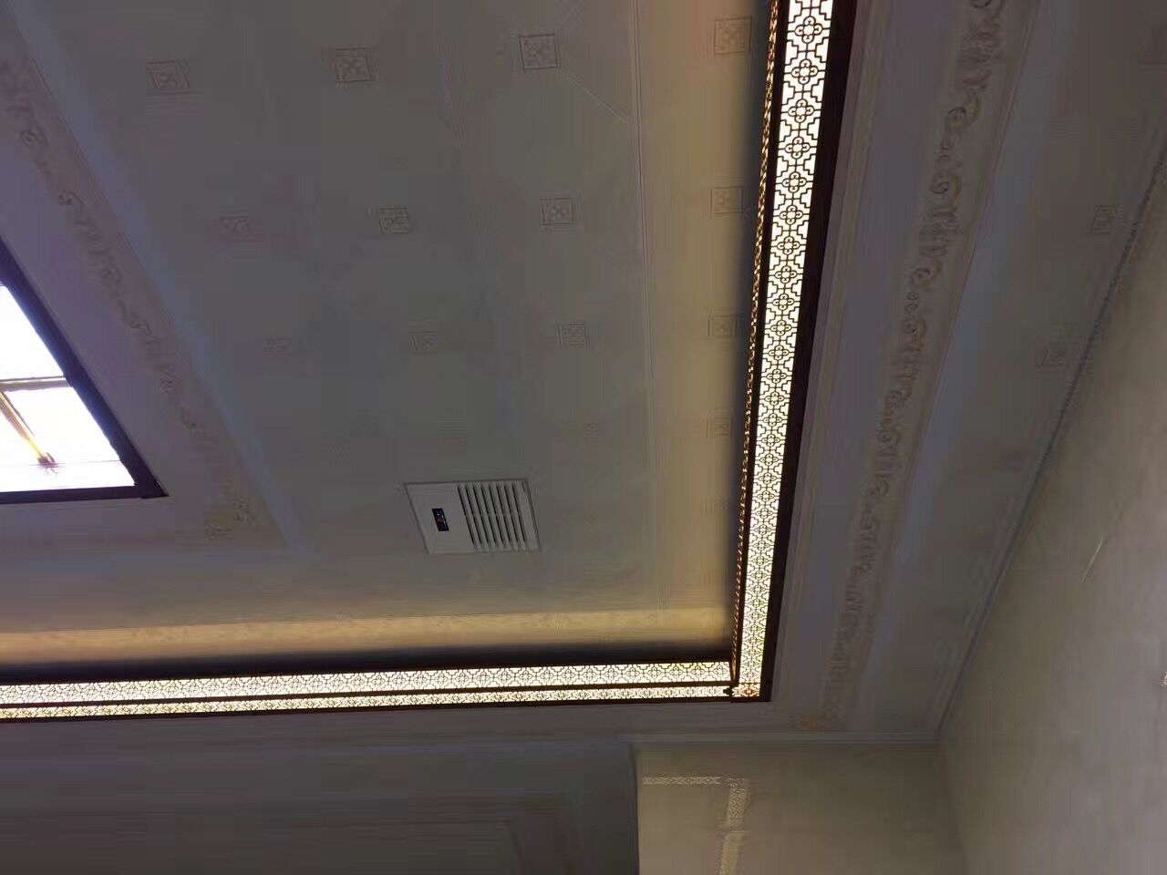 顶友 二级顶双面透光灯槽 集成吊顶复式透光铝梁 中国结