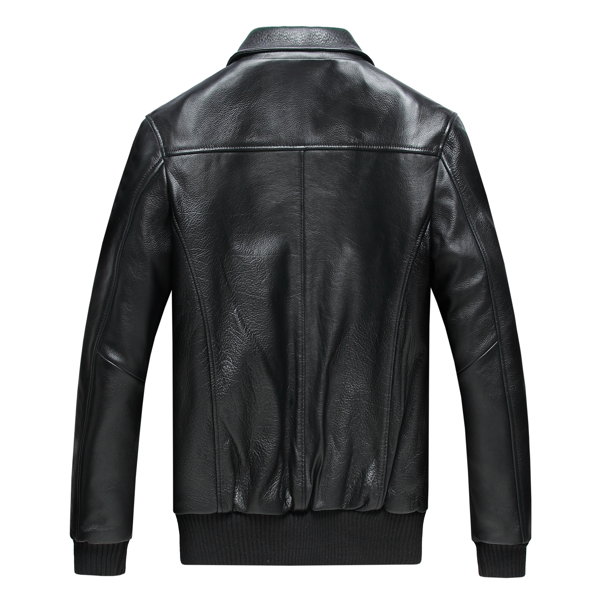 新款头层牛皮真皮皮衣男空军飞行员皮夹克翻领大码飞行服皮衣外套