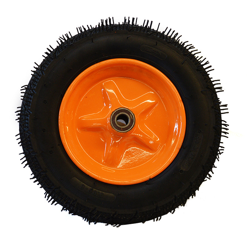【真牛牌】300-8手推车充气轮 35cm货仓车橡胶轮胎 优质定向脚轮