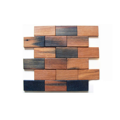 船木拼图装饰酒吧饭店会所实木定制做旧墙板装饰材料马赛克背景墙