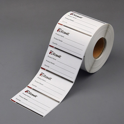 书写纸不干胶标签 双胶纸 印泥能干 条码标签 适用彩色条码打印机