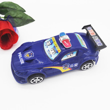 H014A塑料拉线玩具车2元店货源一一零警车小汽车模型义乌玩具批发
