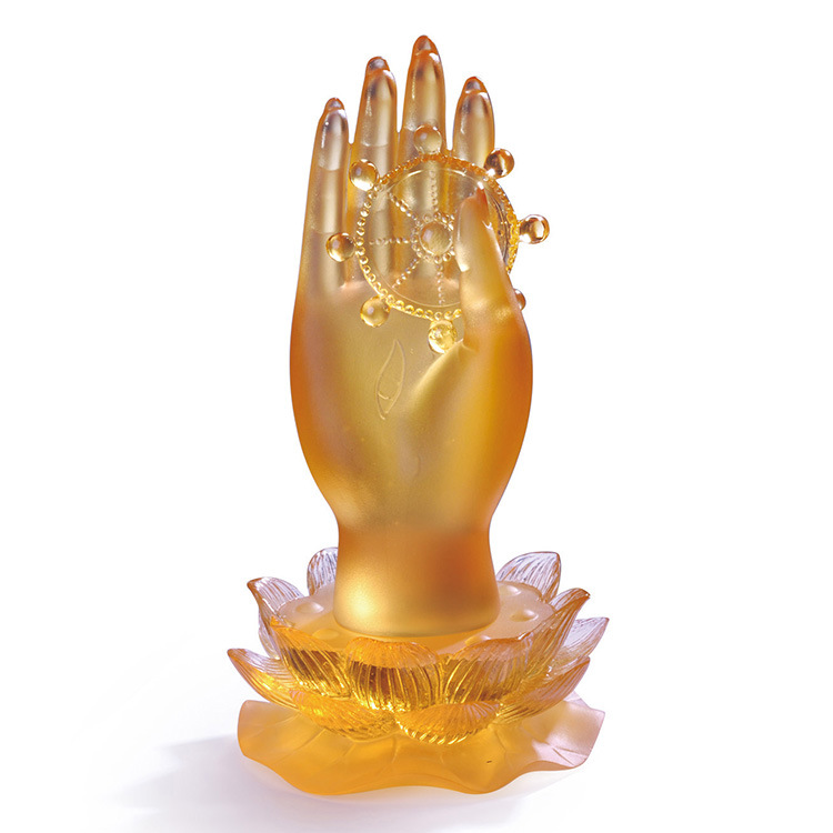 琉璃佛手莲花如意精品创意佛教佛具用品家居装饰祈福工艺品摆件