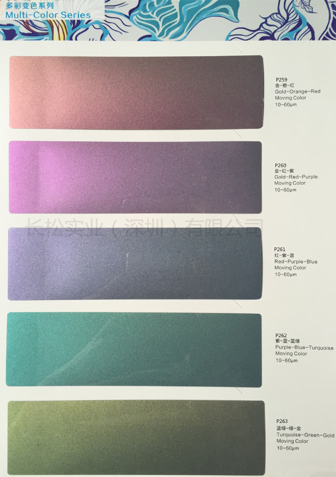 三变色珠光粉多彩变色珠光颜料涂料用变色龙