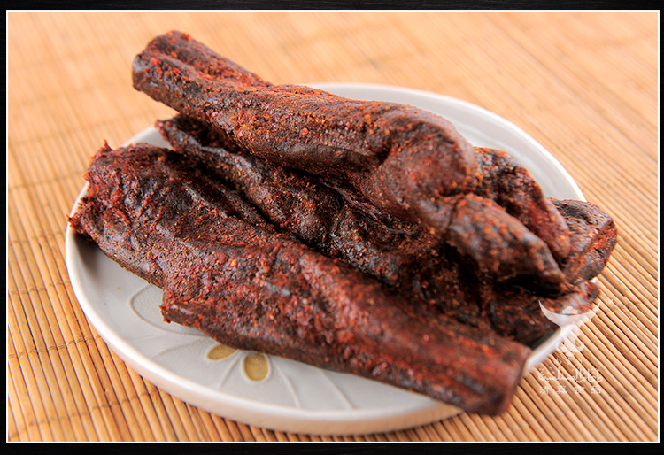云南特产休闲食品天椒麻辣牛干巴400g 袋爆腌干巴