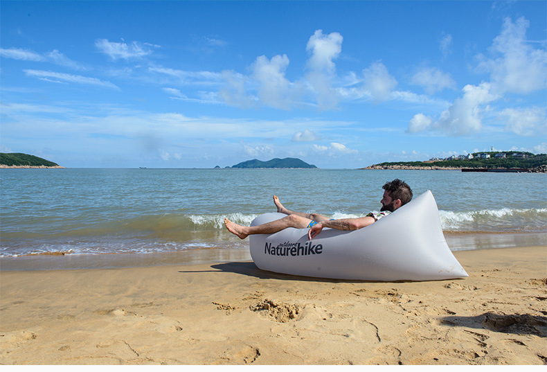 nh户外口袋沙发便携式空气沙发床 快速冲气垫沙滩懒人沙发充气床