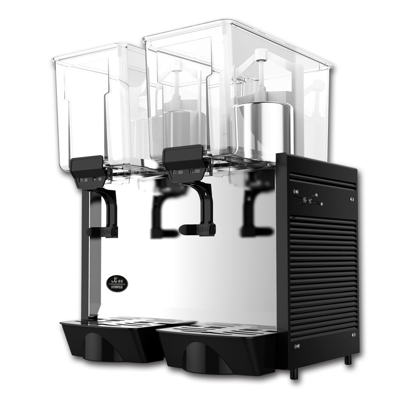 东贝冷饮机果汁机商用饮料机双缸冷热饮机奶茶dkx15x2lr