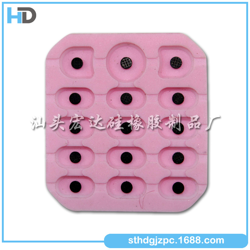 Factory Direct Supply Silicone Products Toy Computer Conducting Resin Silicone Button Toy Electronic Silicone Parts