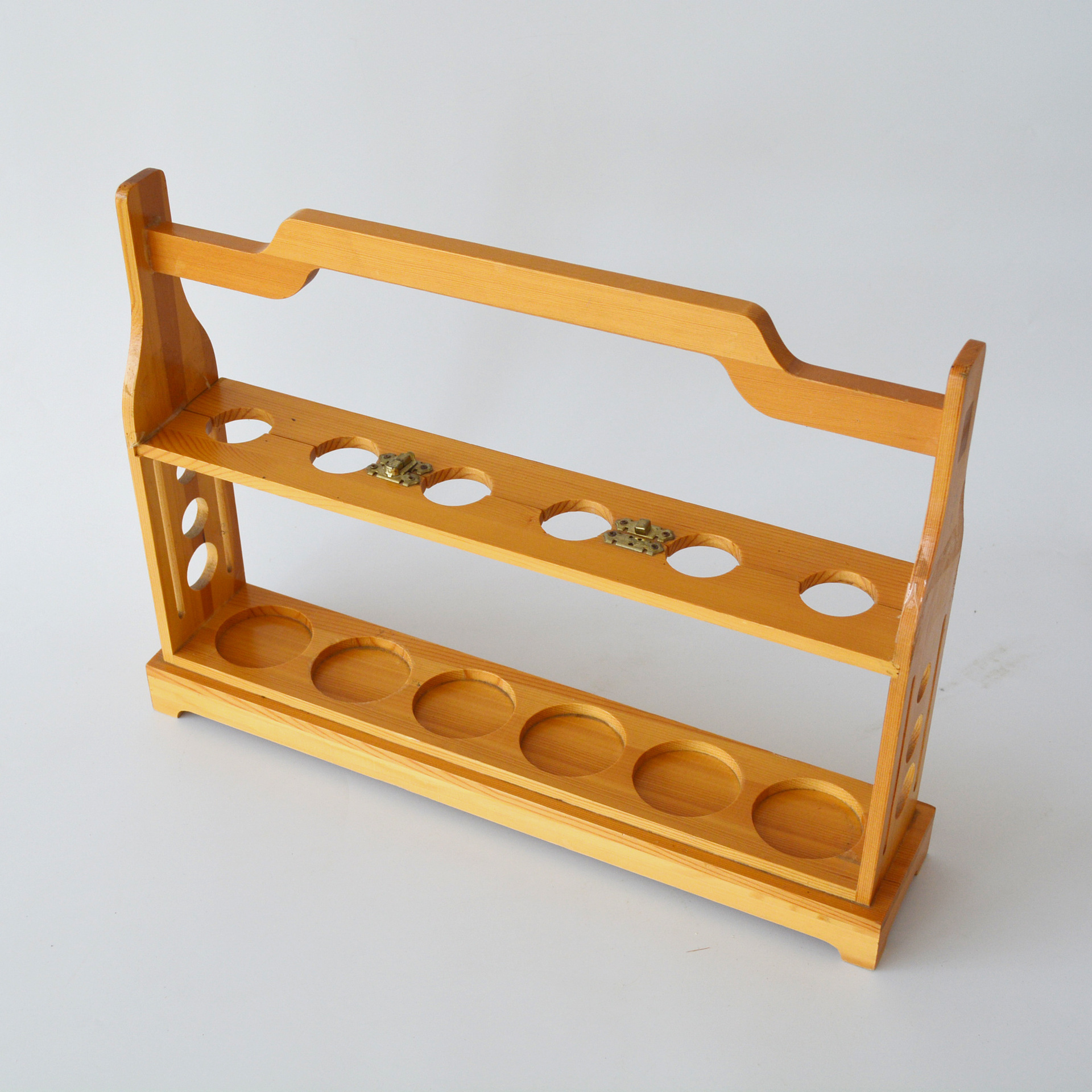 木制葡萄酒架红酒架时尚吧台欧式六支酒架家用酒瓶架子工艺品