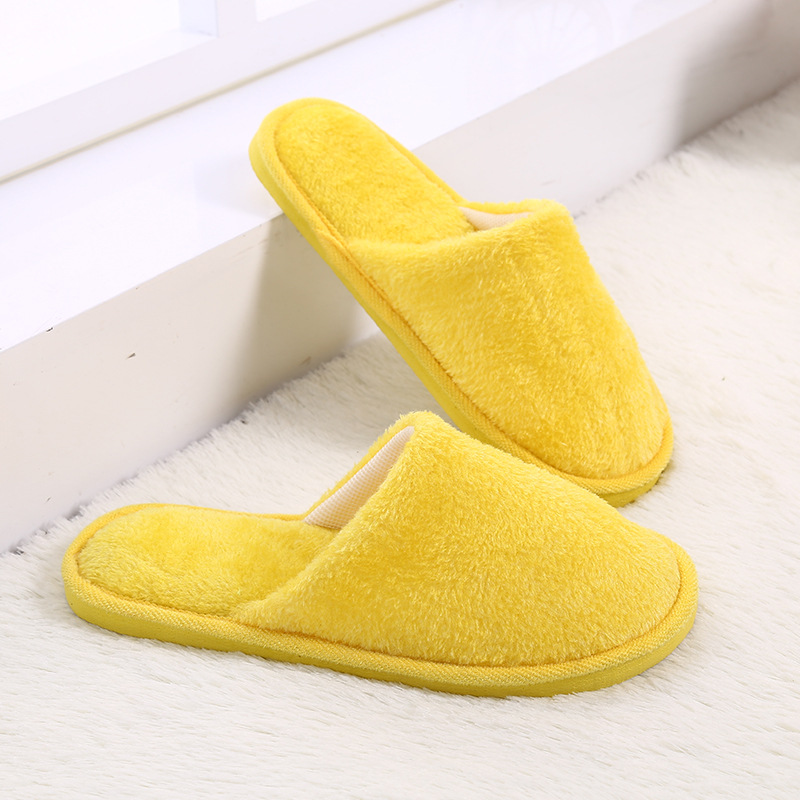 Plush Indoor Home Moon Cotton Slippers