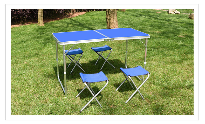厂家直销户外地摊桌简易家用展业桌便携式铝合金折叠桌批发定制