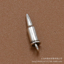 DIY饰品配件 批发 古银合金子弹头吊坠 15*4mm 项链手链配件