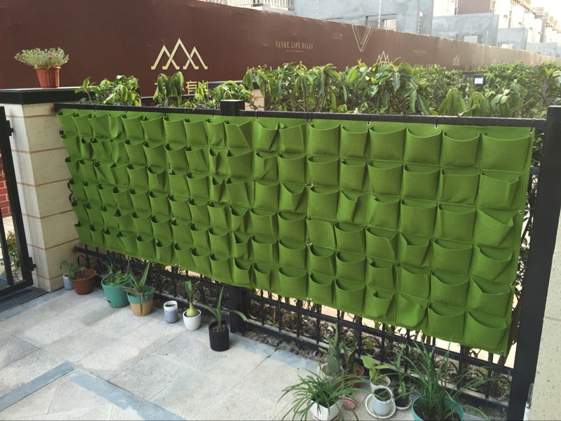 立体植物墙 外贸种植袋 毛毡植物袋 自动浇灌植物墙美植袋36口袋