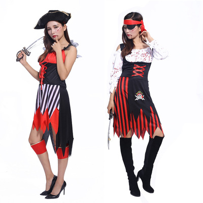 cosplay万圣节成人装扮服表演服海盗角色成人加勒比索马里海盗服