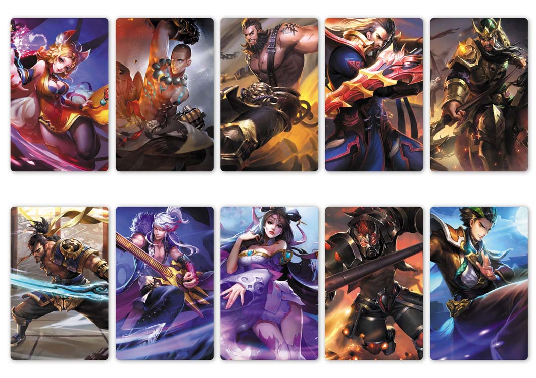 新品王者荣耀 周边磨砂卡贴 精美防水加厚