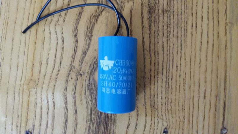 电机电容器启动电容 水泵运转电容cbb60水泵运转电容器20uf 450v