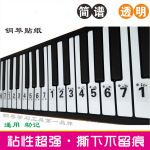 37 49 54 61键电子琴88键钢琴琴键贴纸通用键盘数字简谱贴纸批发