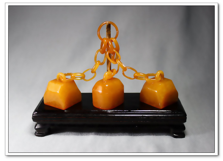 田黄石印章三连章寿山石高仿乾隆三链子玉玺送文化人高级礼品定制